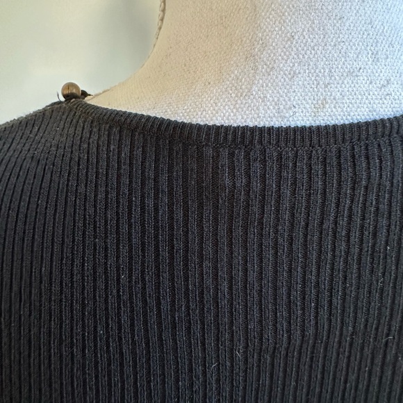 Celine Black Sweater with Cutout Detail Size Small - Picture 6 of 10